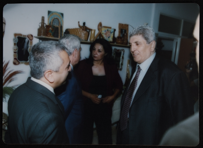 Dr.  Samir Ghaushe with his Wife Sahar ʿam ʿaly at the Opening of 