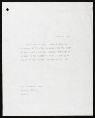 A Letter from the Head Postmaster at the British Foreign Office to Anwar Nusseibeh, the UK, 1966
