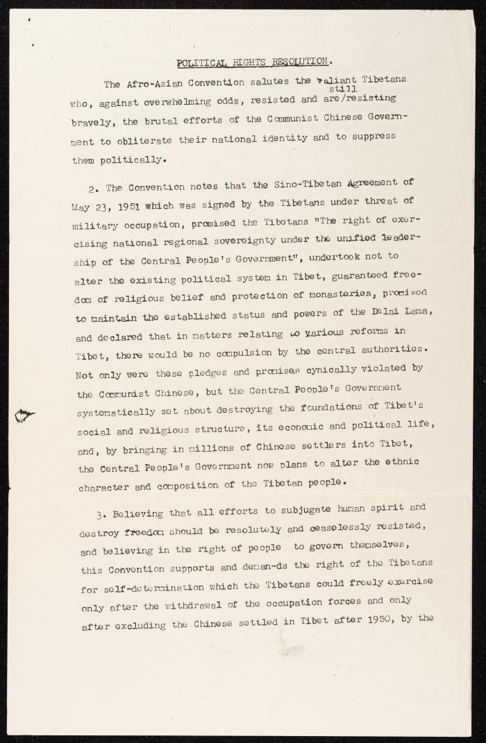 A Statement by the Afro-Asian Council, New Delhi, 11 April 1969
