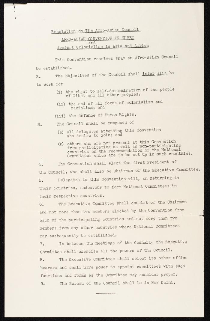 A Statement by the Afro-Asian Council, New Delhi, 11 April 1969