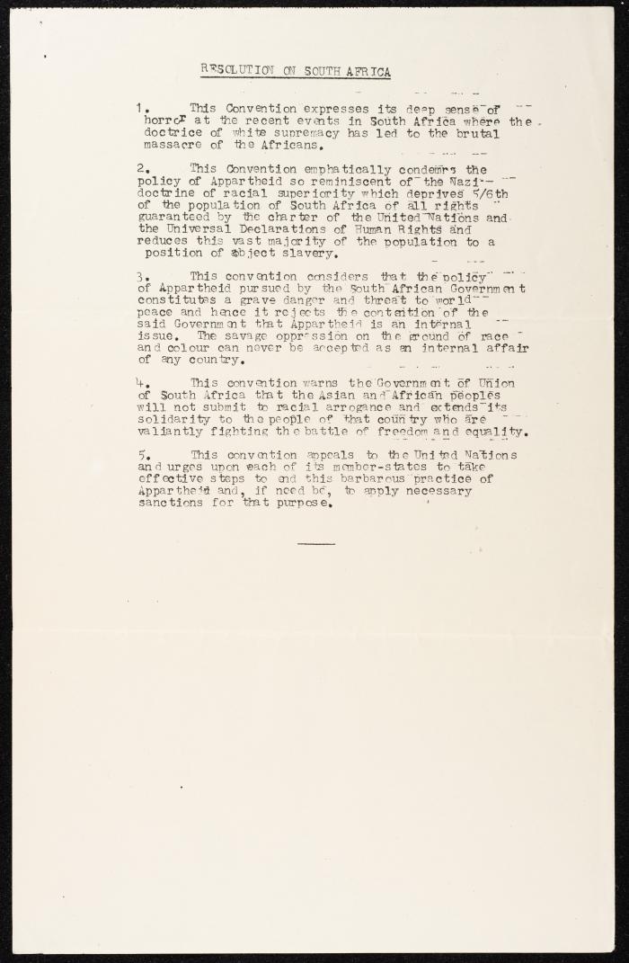 A Statement by the Afro-Asian Council, New Delhi, 11 April 1969