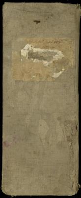 The Cover of the Shop Debt Book of Fouad Abdel-Hadi, 1920 