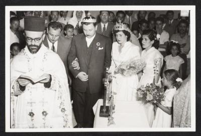 حفل زفاف انجيل خميس، 1955