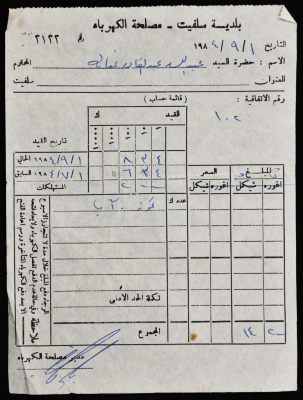 Electricity Undertaking Account Report