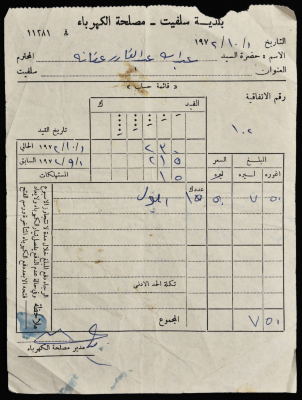 Electricity Undertaking Account Report