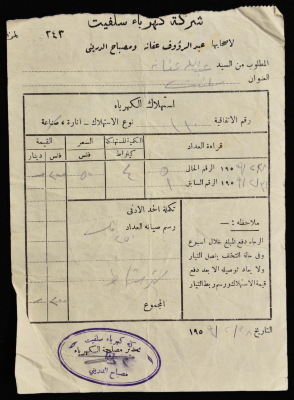 Electricity Undertaking Account Report