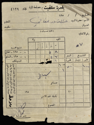 Water Undertaking Account Report
