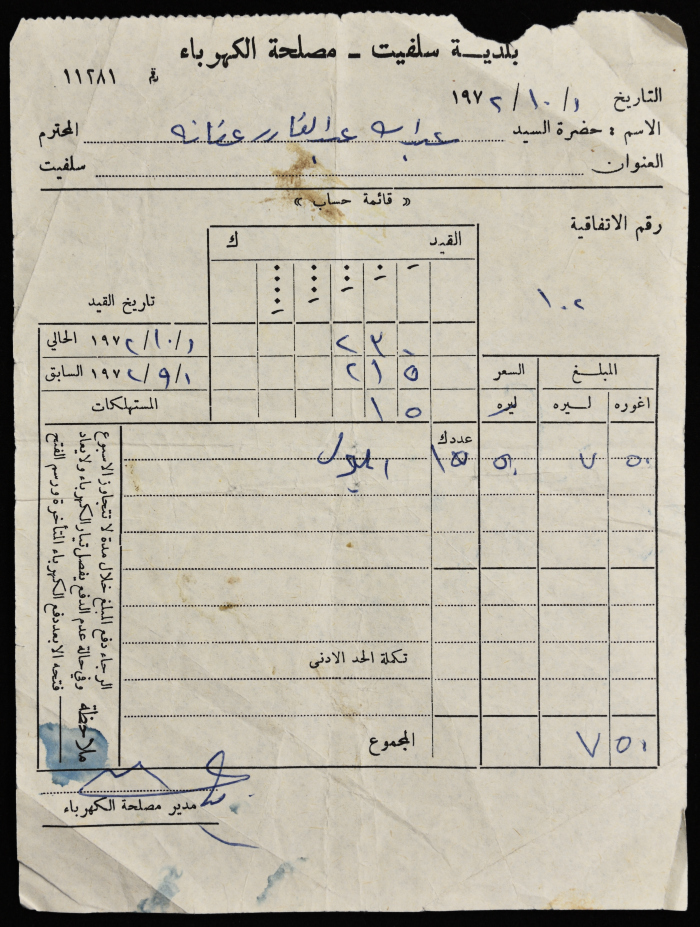 Electricity Undertaking Account Report