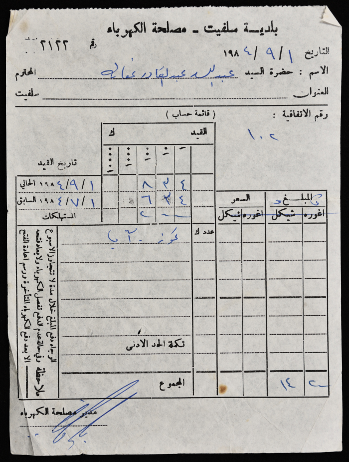 Electricity Undertaking Account Report
