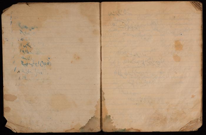 دفتر حسابات لبقالة عبد الفتاح ابريك، نابلس، 1960-61