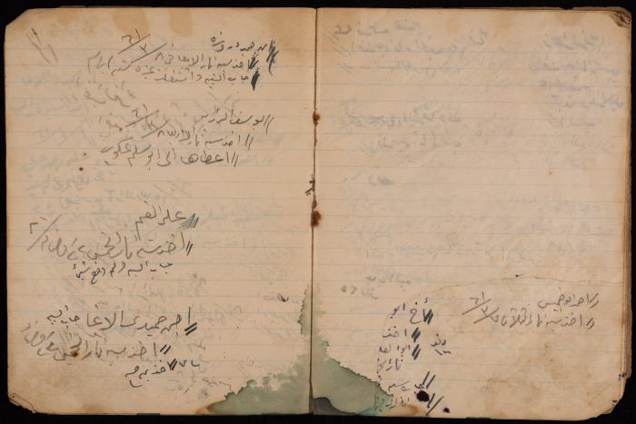 دفتر حسابات لبقالة عبد الفتاح ابريك، نابلس، 1960-61