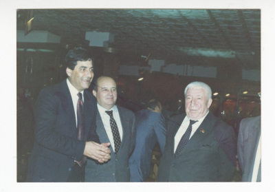 Arab Ambassadors to the Soviet Union with the Soviet novelist Rasul Hamzatov