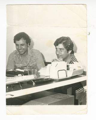 Two employee of the Voice of Palestine Radio in Beirut