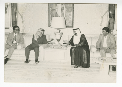 A meeting between the Late Palestinian President and the Crown Prince of the United Arab Emirates