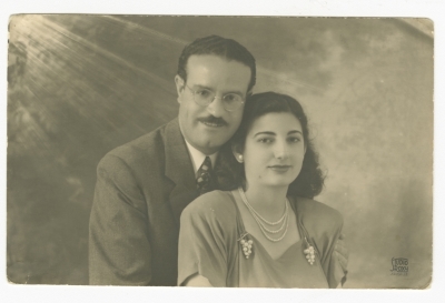 Samira Baida with her Husband 
