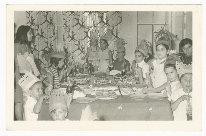 Children Gathering at Yousef Joubran's House on Christmas 