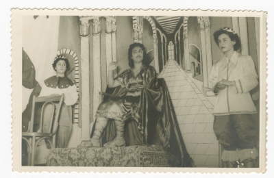 Actors on Stage During a Play in Lebanon 