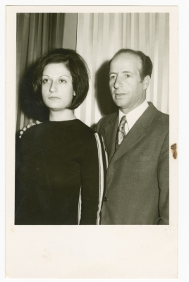 Nihad Khoury with his Wife in Lebanon During the 40
