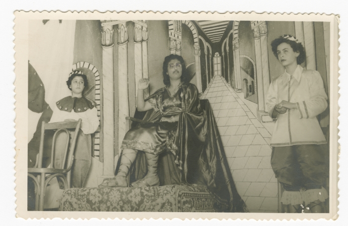 Actors on Stage During a Play in Lebanon 