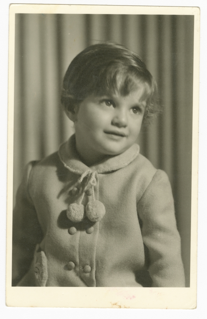 Samia Joubran's Portrait When She was Three Years Old 