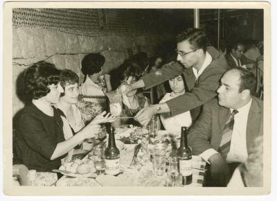 A Palestinian Family with Fairuz and her Husband Assi al-Rahbani in Lebanon 