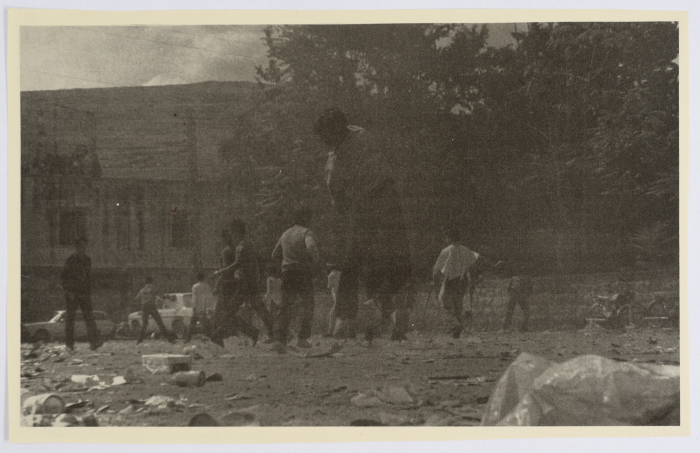 Children Throwing Stones During the War of Camps 
