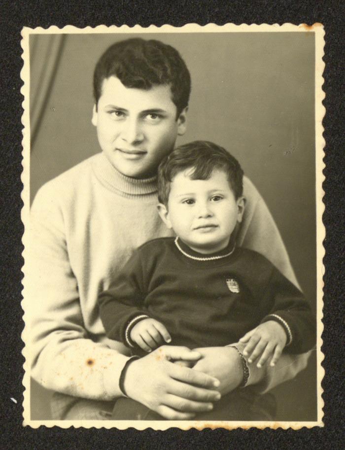 Shareef Masarwa with His Brother Nizar, 1970