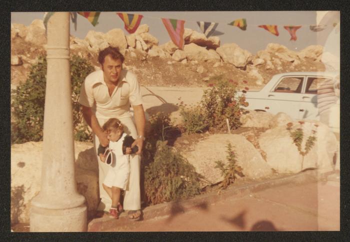  Shareef Masarwa with His Daughter Taghreed, Jericho, 1978