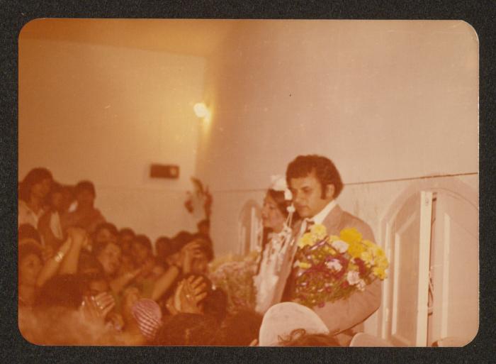 Shareef Masarwa with Rabaa al-Bitar During Their Wedding Day, 1975