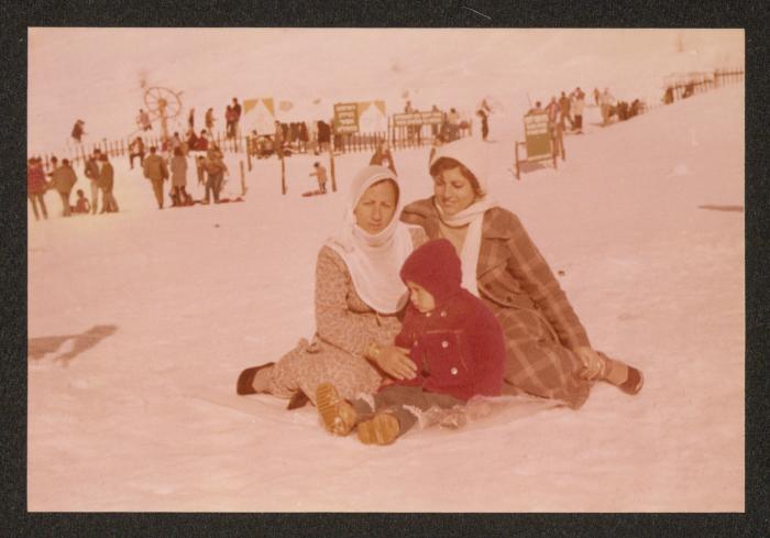 Rabaa al-Bitar with Insherah Masarwa and A Child, 1980