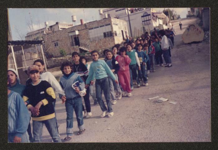 Students of Al-Ghazali Public School During A Visit To The Islamic Art Exhibition, 29 March 1988 