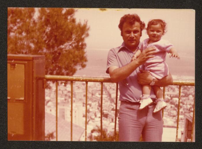 Shareef Masarwa with His Daughter, Haifa, 1977