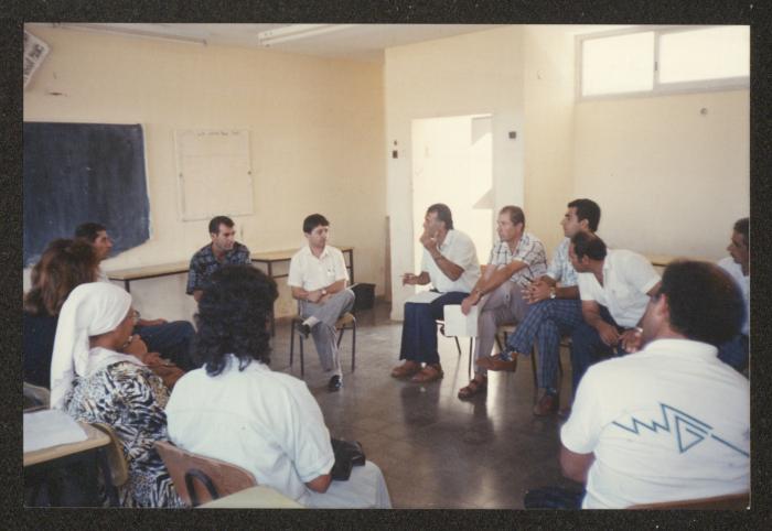 The Central of Arabic Public Schools with The School Counselor Sallah Halabi, 1991