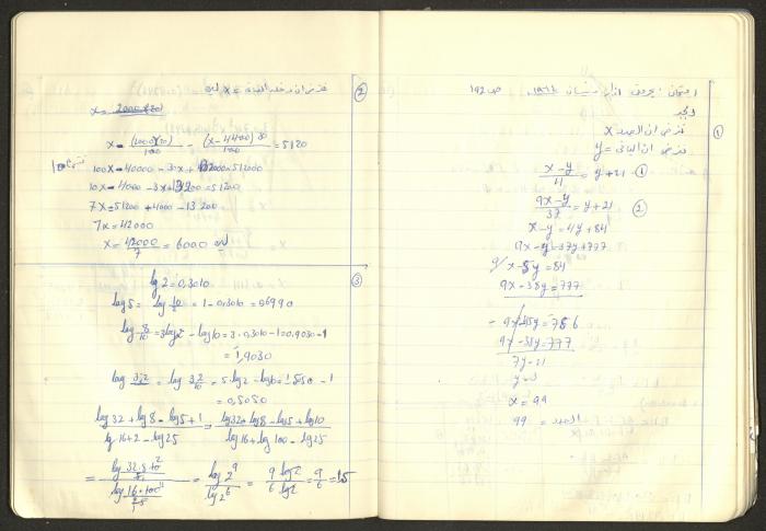 Sharif Masarweh's Math Questions Notebook