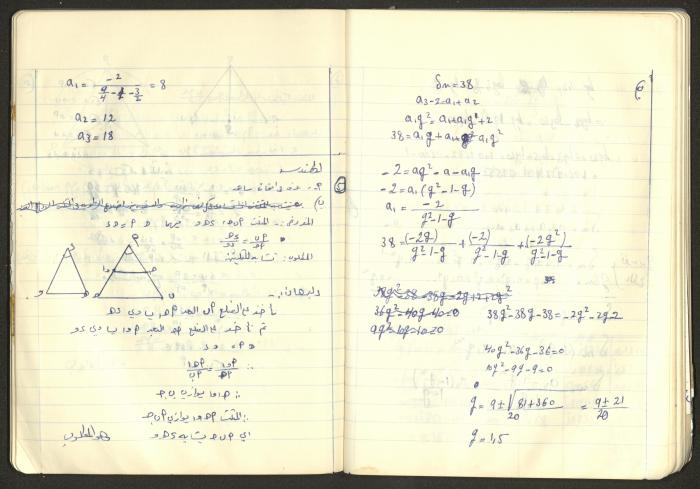 Sharif Masarweh's Math Questions Notebook