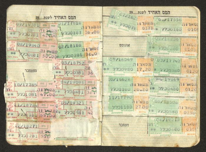 The Histadrut's Membership Certificate in Israel, 1975- 76