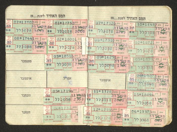 The Histadrut's Membership Certificate in Israel, 1975- 76