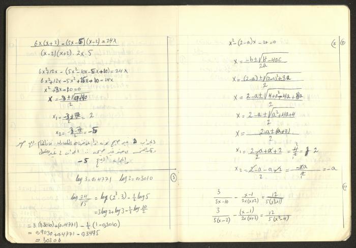 Sharif Masarweh's Math Questions Notebook