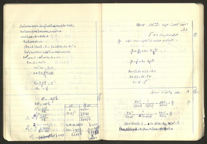 Sharif Masarweh's Math Questions Notebook