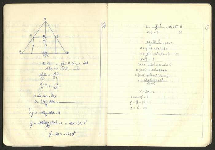 Sharif Masarweh's Math Questions Notebook