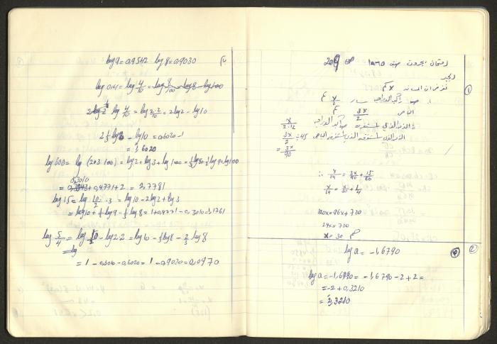 Sharif Masarweh's Math Questions Notebook