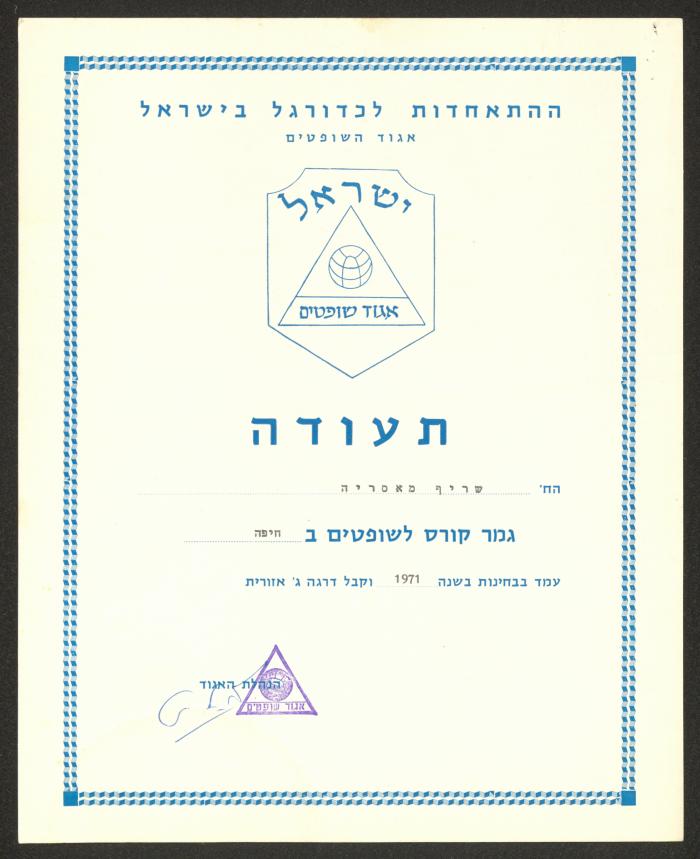 A Certificate Presented by the 