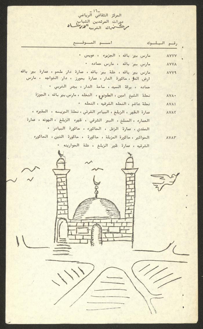 مجلة بلادي الصادرة عن المركز الثقافي الرياضي في باقة الغربية، 1988