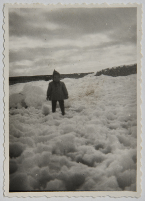 Sameera Ashrawi in the snow