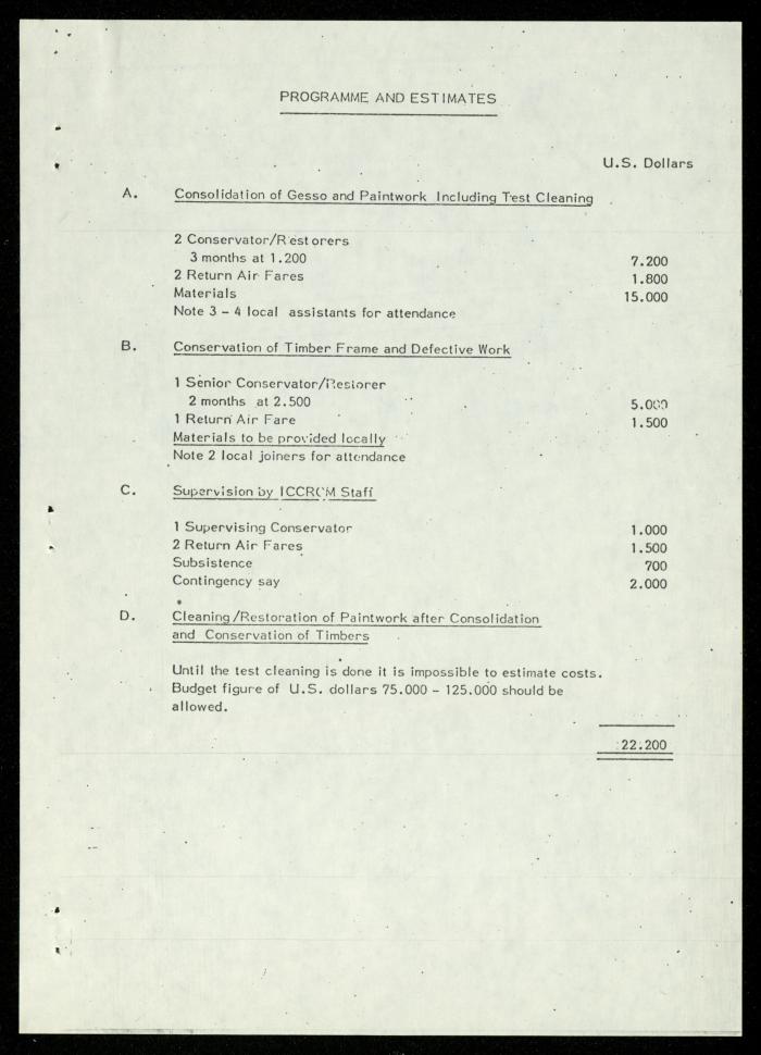 A Report on the Dome of al-Aqsa Mosque Addressed to Anwar Nusseibeh, 3 April 1979