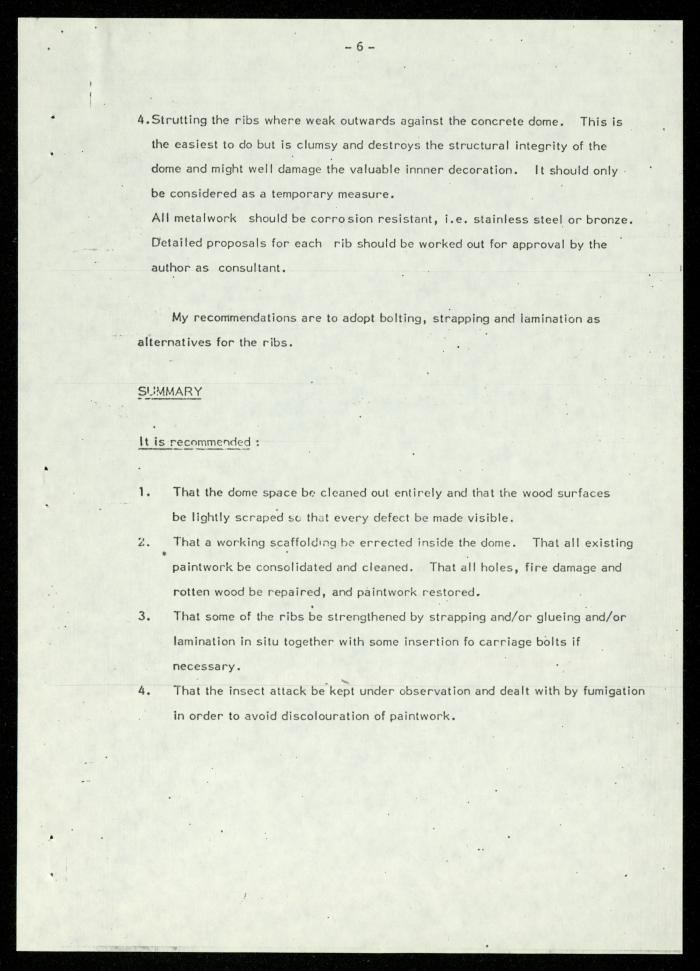 A Report on the Dome of al-Aqsa Mosque Addressed to Anwar Nusseibeh, 3 April 1979