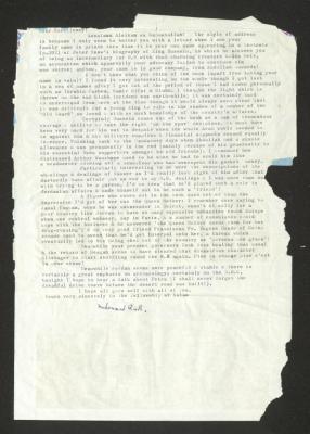A Letter from Mohammad Riyad to Anwar Nusseibeh, England