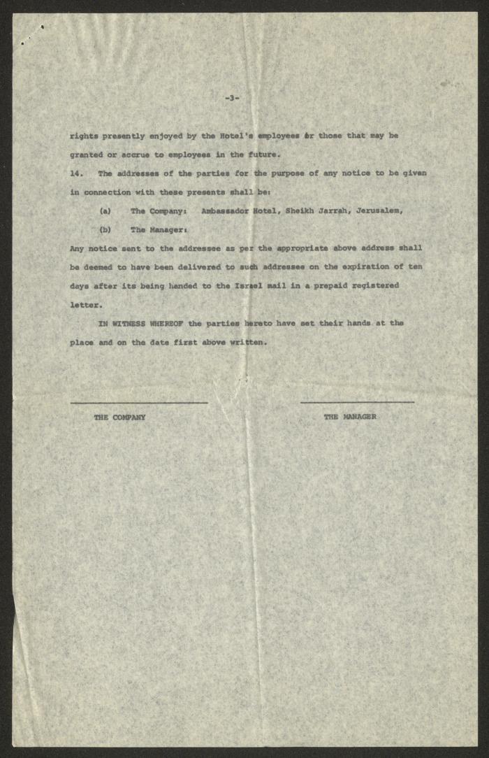 A Letter from Spaer, Sitton and Co. to Jawad Bolous, Jerusalem, 9 December 1985