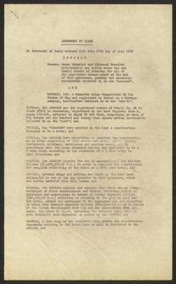 Lease Agreement between Anwar and Muhammad Nusseibeh and Manumit Ltd., 17 July 1972