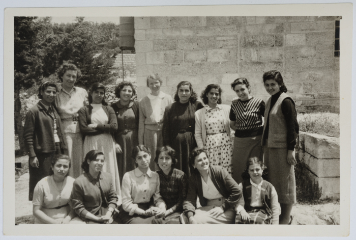 A Supervisor with Others at the Evangelical Home and School in Ramallah